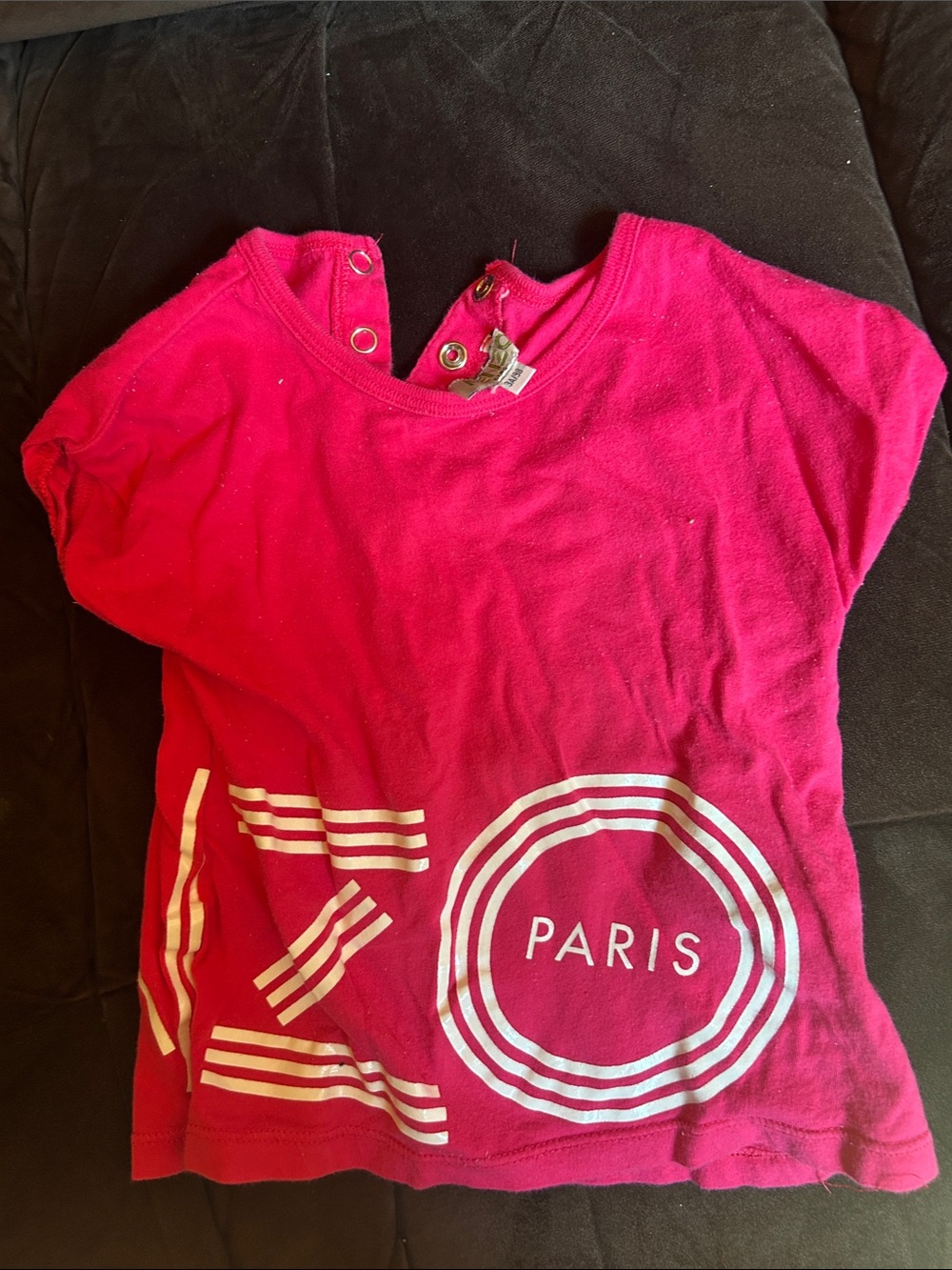 Kenzo Graphic Pink Kids Top 3t